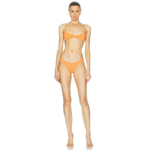 HAIGHT. Leila Bikini Bottom Apricot Orange Swim - Picture 4 of 4
